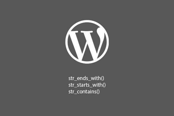 Wordpress 5.9 функции для поиска строки в строке